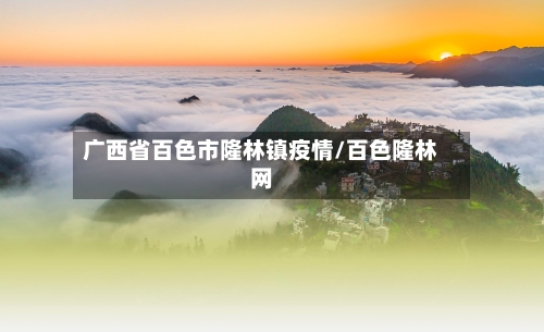 广西省百色市隆林镇疫情/百色隆林网-第1张图片
