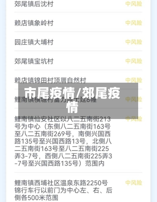 市尾疫情/郊尾疫情-第3张图片