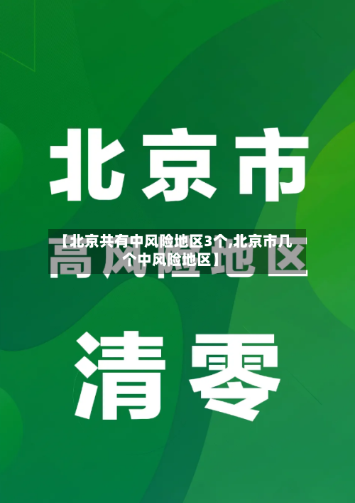 【北京共有中风险地区3个,北京市几个中风险地区】-第1张图片