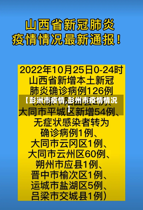【彭洲市疫情,彭州市疫情情况】-第1张图片