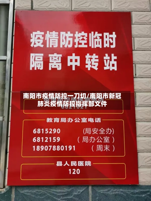 南阳市疫情防控一刀切/南阳市新冠肺炎疫情防控指挥部文件-第1张图片