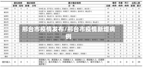 邢台市疫情发布/邢台市疫情新增病例-第2张图片