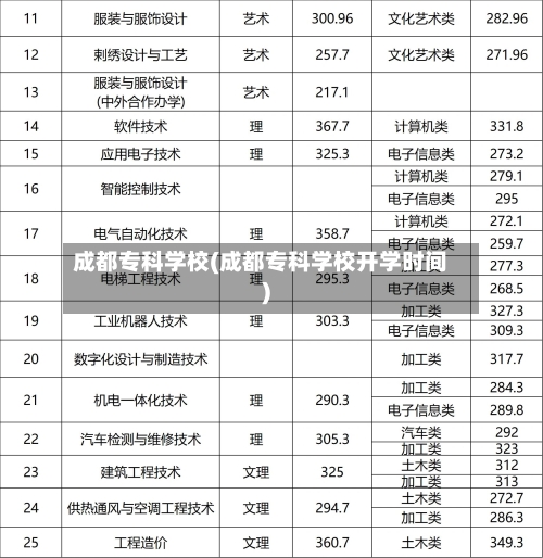 成都专科学校(成都专科学校开学时间)-第3张图片