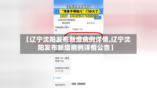 【辽宁沈阳发布新增病例详情,辽宁沈阳发布新增病例详情公告】-第2张图片