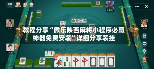 教程分享“微乐陕西麻将小程序必赢神器免费安装”详细分享装挂-第2张图片