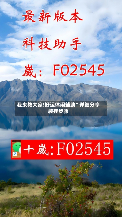 我来教大家!好运休闲辅助	”详细分享装挂步骤-第2张图片