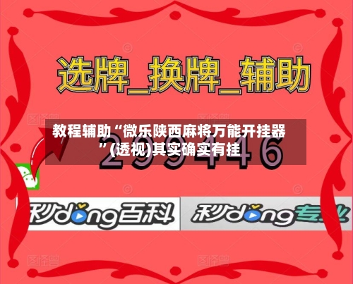 教程辅助“微乐陕西麻将万能开挂器”(透视)其实确实有挂-第2张图片
