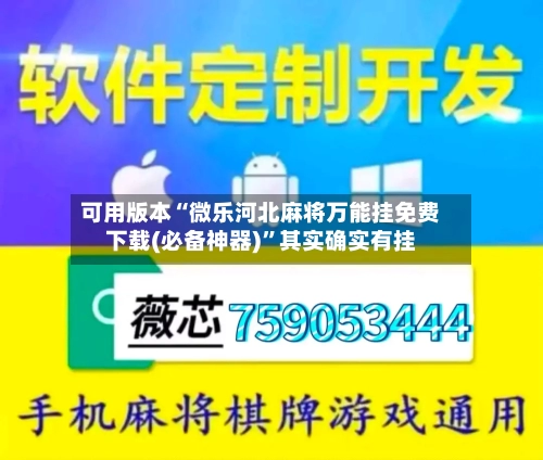 可用版本“微乐河北麻将万能挂免费下载(必备神器)	”其实确实有挂-第2张图片