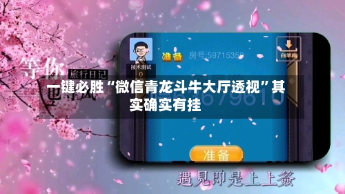 一键必胜“微信青龙斗牛大厅透视”其实确实有挂-第2张图片