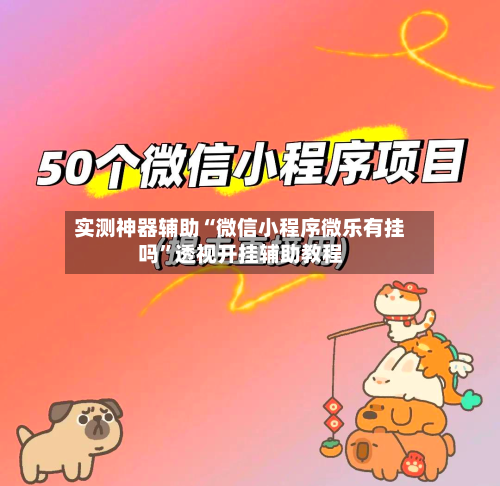 实测神器辅助“微信小程序微乐有挂吗	”透视开挂辅助教程-第2张图片