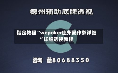 指定教程“wepoker德州局作弊详细”详细透视教程-第1张图片