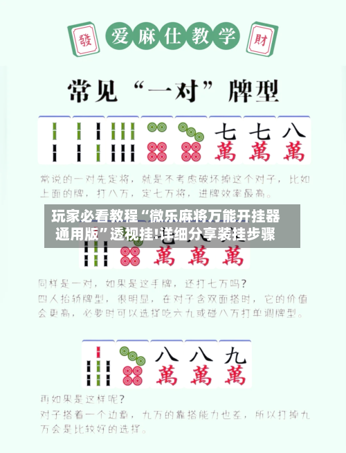 玩家必看教程“微乐麻将万能开挂器通用版	”透视挂!详细分享装挂步骤-第2张图片