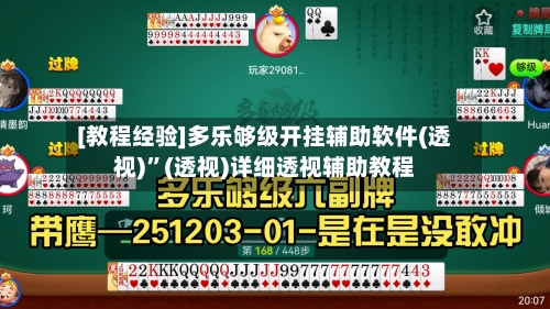 [教程经验]多乐够级开挂辅助软件(透视)”(透视)详细透视辅助教程-第2张图片