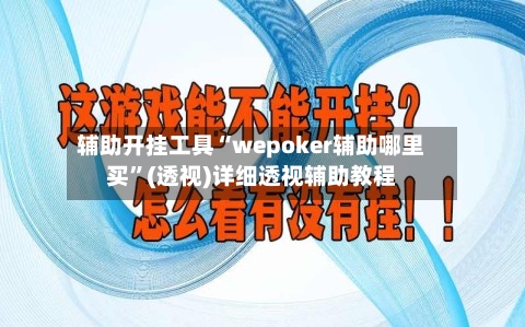 辅助开挂工具“wepoker辅助哪里买”(透视)详细透视辅助教程-第2张图片