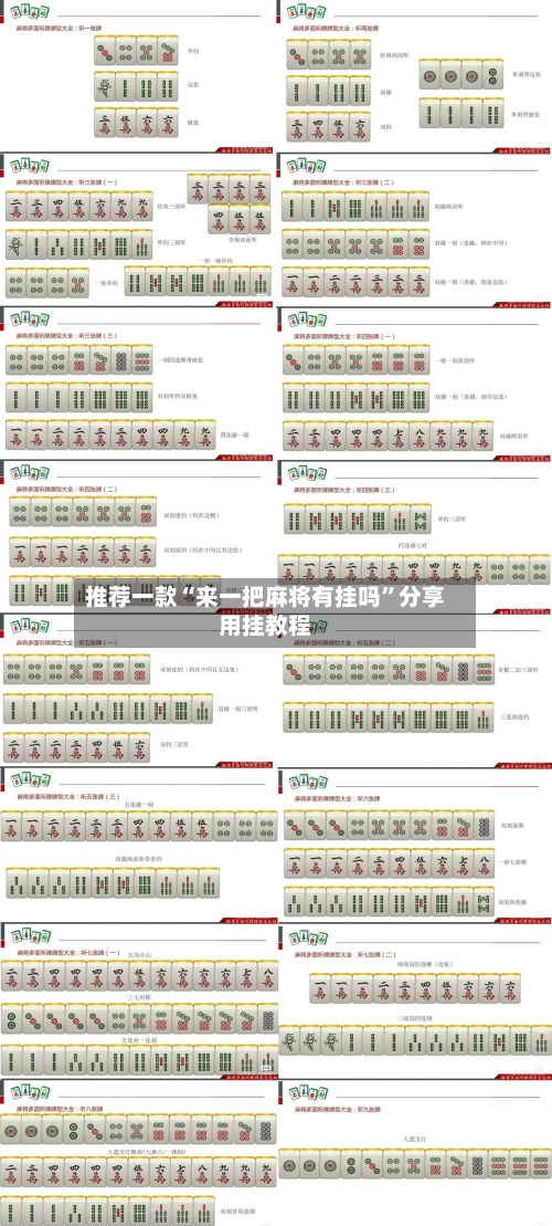 推荐一款“来一把麻将有挂吗”分享用挂教程-第2张图片
