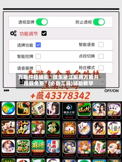 万能开挂辅助“微乐浙江麻将万能开挂器免费”(必备工具)辅助教学-第2张图片