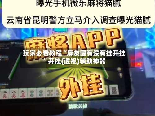 玩家必看教程“麻友圈有没有挂开挂”开挂(透视)辅助神器-第1张图片