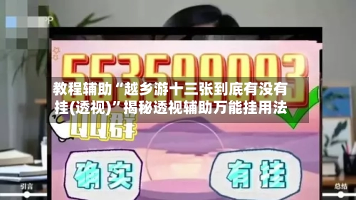 教程辅助“越乡游十三张到底有没有挂(透视)”揭秘透视辅助万能挂用法-第3张图片