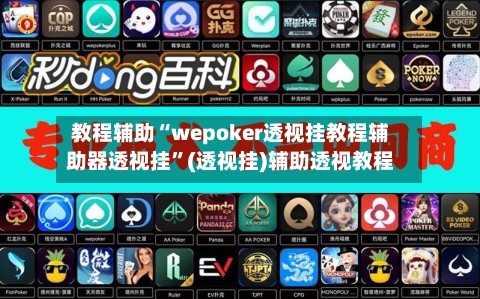 教程辅助“wepoker透视挂教程辅助器透视挂	”(透视挂)辅助透视教程-第1张图片
