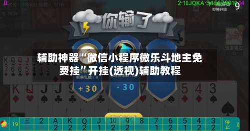 辅助神器“微信小程序微乐斗地主免费挂”开挂(透视)辅助教程-第3张图片