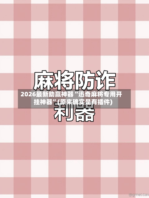 2026最新助赢神器“迅奇麻将专用开挂神器	”(原来确实是有插件)-第1张图片