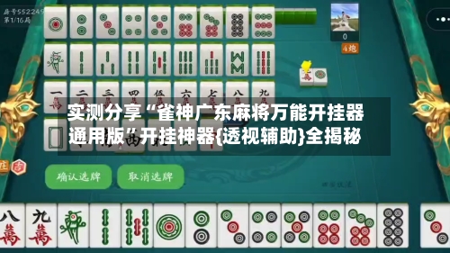 实测分享“雀神广东麻将万能开挂器通用版”开挂神器{透视辅助}全揭秘-第2张图片