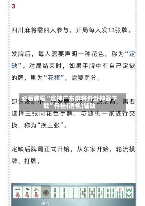 必看教程“雀神广东麻将外卦神器下载”开挂(透视)辅助-第3张图片