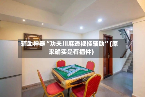 辅助神器“功夫川麻透视挂辅助”(原来确实是有插件)-第1张图片