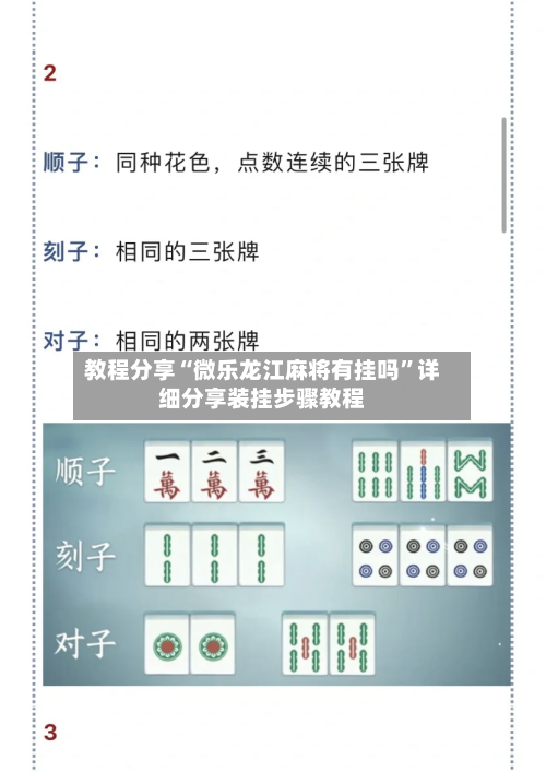 教程分享“微乐龙江麻将有挂吗”详细分享装挂步骤教程-第1张图片