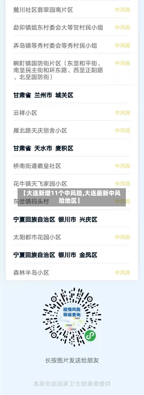 【大连新增11个中风险,大连最新中风险地区】-第2张图片