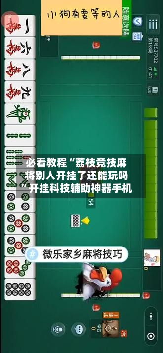 必看教程“荔枝竞技麻将别人开挂了还能玩吗	”开挂科技辅助神器手机-第1张图片