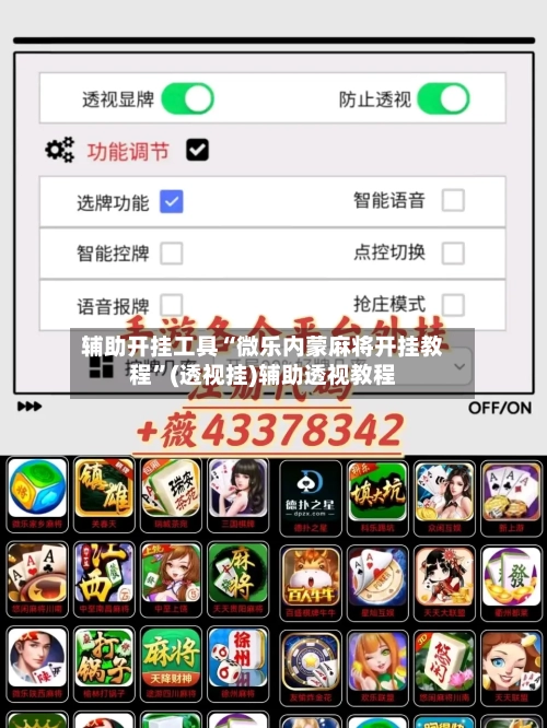 辅助开挂工具“微乐内蒙麻将开挂教程”(透视挂)辅助透视教程-第1张图片