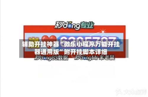 辅助开挂神器“微乐小程序万能开挂器通用版”附开挂脚本详细-第1张图片