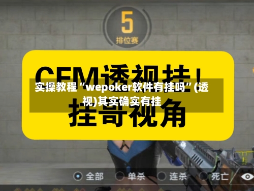 实操教程“wepoker软件有挂吗”(透视)其实确实有挂-第3张图片