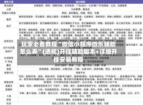 玩家必看教程“微信小程序微乐辅助怎么弄	”(透视)开挂辅助脚本+详细开挂安装教程-第2张图片