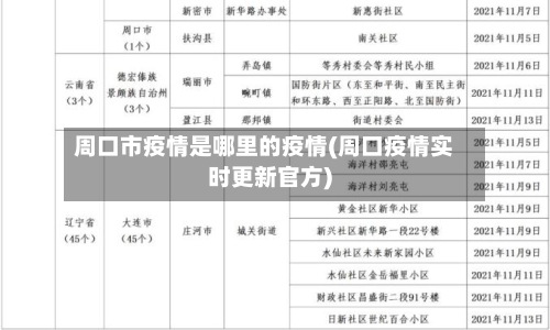 周口市疫情是哪里的疫情(周口疫情实时更新官方)-第2张图片