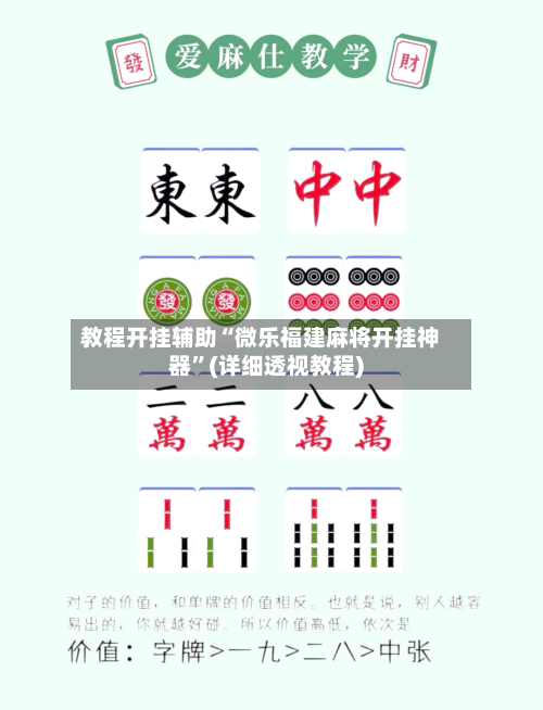 教程开挂辅助“微乐福建麻将开挂神器”(详细透视教程)-第1张图片