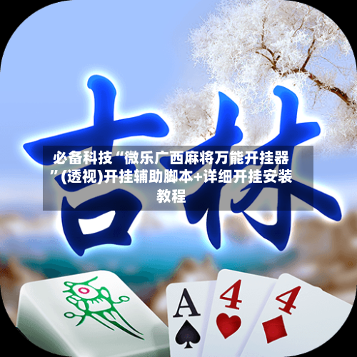 必备科技“微乐广西麻将万能开挂器”(透视)开挂辅助脚本+详细开挂安装教程-第3张图片
