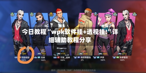 今日教程“wpk软件挂+透视挂!	”详细辅助教程分享-第1张图片
