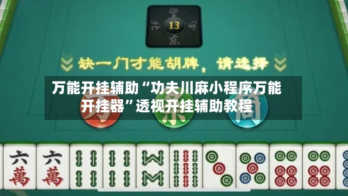 万能开挂辅助“功夫川麻小程序万能开挂器”透视开挂辅助教程-第1张图片