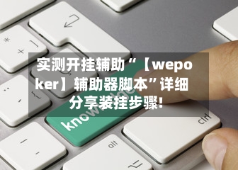 实测开挂辅助“【wepoker】辅助器脚本”详细分享装挂步骤!-第1张图片