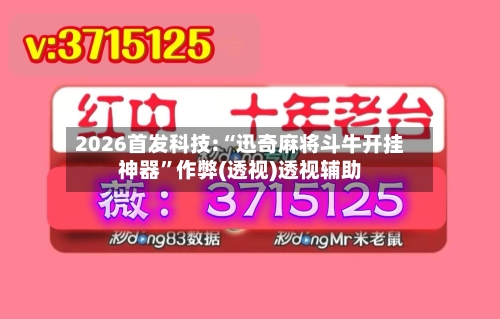 2026首发科技:“迅奇麻将斗牛开挂神器”作弊(透视)透视辅助-第1张图片