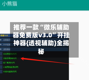推荐一款“微乐辅助器免费版v3.0”开挂神器{透视辅助}全揭秘-第1张图片