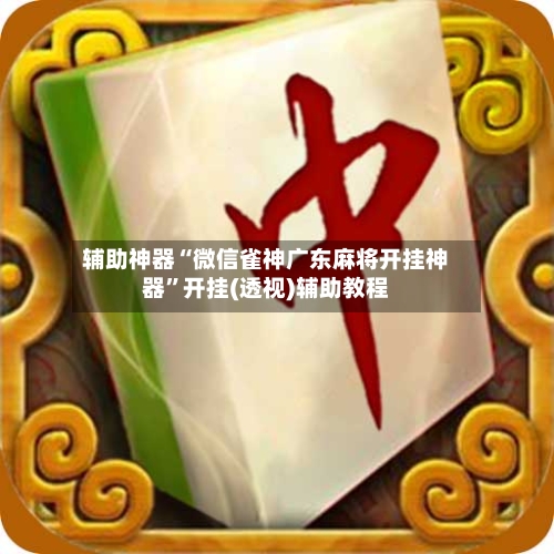 辅助神器“微信雀神广东麻将开挂神器”开挂(透视)辅助教程-第2张图片