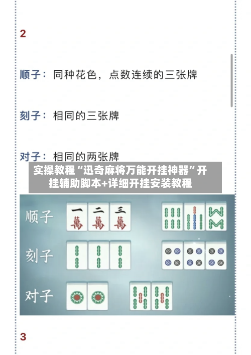 实操教程“迅奇麻将万能开挂神器”开挂辅助脚本+详细开挂安装教程-第1张图片