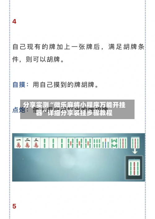 分享实测“微乐麻将小程序万能开挂器”详细分享装挂步骤教程-第3张图片