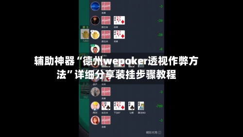 辅助神器“德州wepoker透视作弊方法”详细分享装挂步骤教程-第1张图片