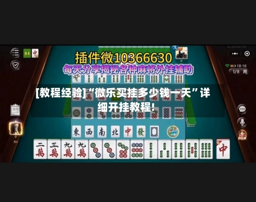 [教程经验]“微乐买挂多少钱一天	”详细开挂教程!-第2张图片