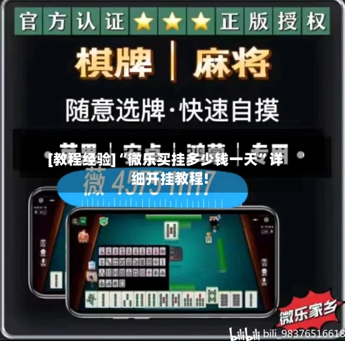 [教程经验]“微乐买挂多少钱一天”详细开挂教程!-第1张图片
