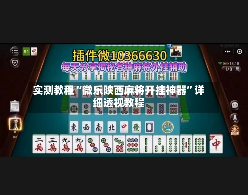 实测教程“微乐陕西麻将开挂神器	”详细透视教程-第3张图片